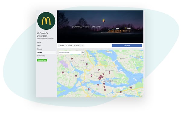 McDonalds Locations Social Media